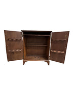 Vintage Mid-Century Modern Flip-Top Cocktail Bar Cabinet, c. 1960s