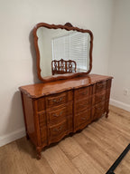 Broyhill French Provincial Dresser with Mirror, c. 1960s