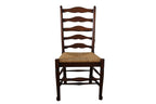 Vintage Ladderback Rush Seat Side Chairs Set of 6