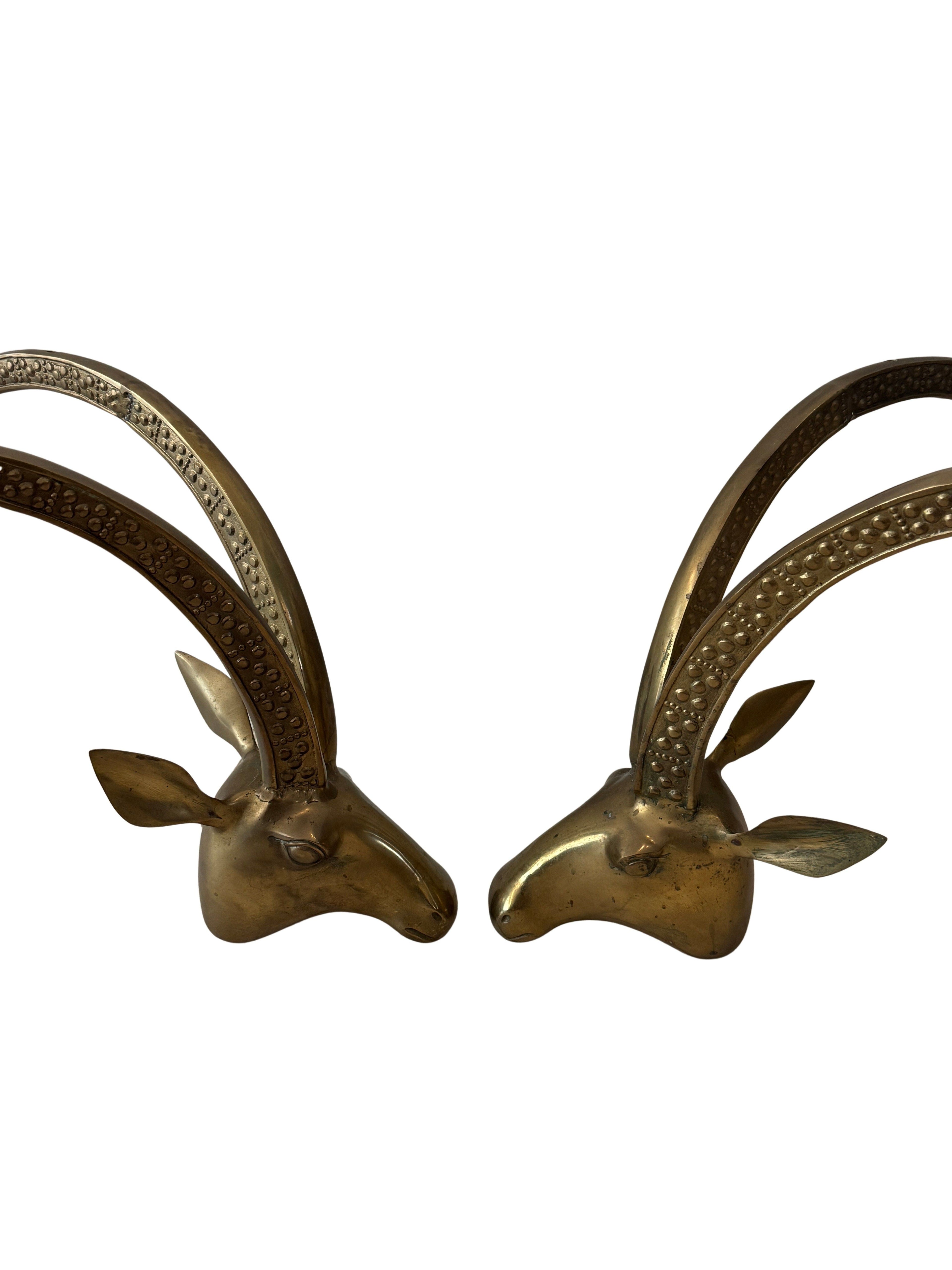 Vintage Brass Ibex or Rams Head Coffee Table Bases, c. 1960s