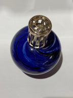 Vintage Cobalt Blue Glass Fragrance Lamp
