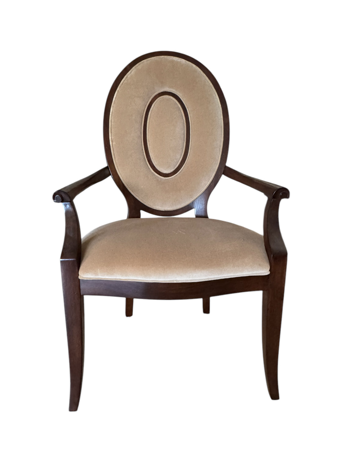 Thomasville Lumine Collection Dining Table with Double Pedestal, 8 Upholstered Chairs and Three Leaf Extension