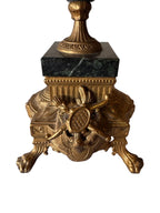 Antique Brevettato Six Candle Candelabra in the French Empire Style made of  Bronze and Marble, c. early 20th century - Sold as a Set