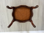 Antique Louis XV Style Bench or Footstool with Nailhead Trim