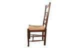 Vintage Ladderback Rush Seat Side Chairs Set of 6