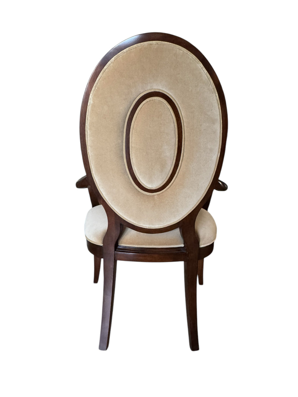 Thomasville Lumine Collection Dining Table with Double Pedestal, 8 Upholstered Chairs and Three Leaf Extension