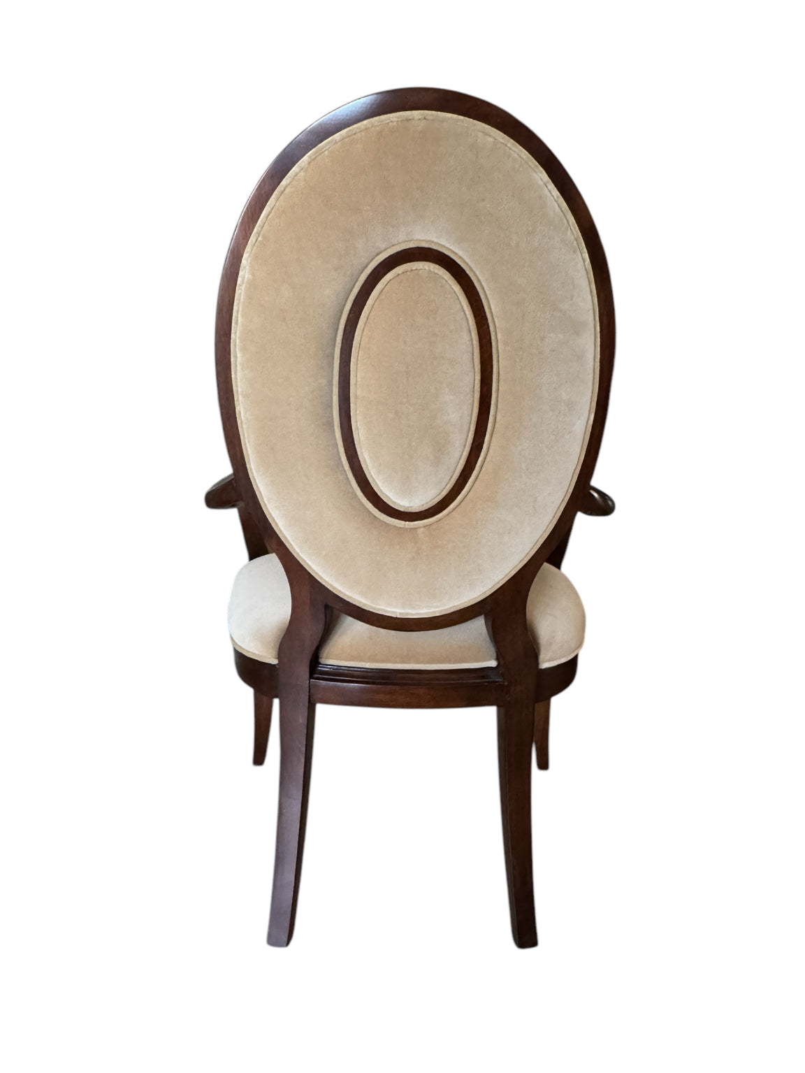 Thomasville Lumine Collection Dining Table with Double Pedestal, 8 Upholstered Chairs and Three Leaf Extension