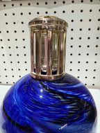 Vintage Cobalt Blue Glass Fragrance Lamp