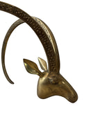 Vintage Brass Ibex or Rams Head Coffee Table Bases, c. 1960s