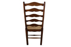 Vintage Ladderback Rush Seat Side Chairs Set of 6
