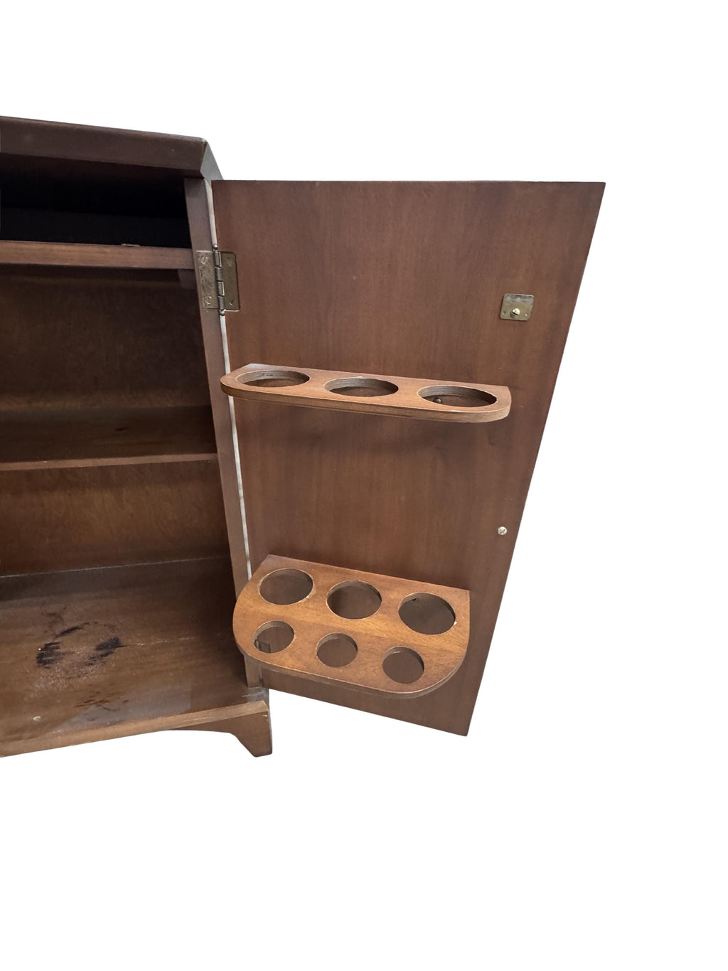 Vintage Mid-Century Modern Flip-Top Cocktail Bar Cabinet, c. 1960s