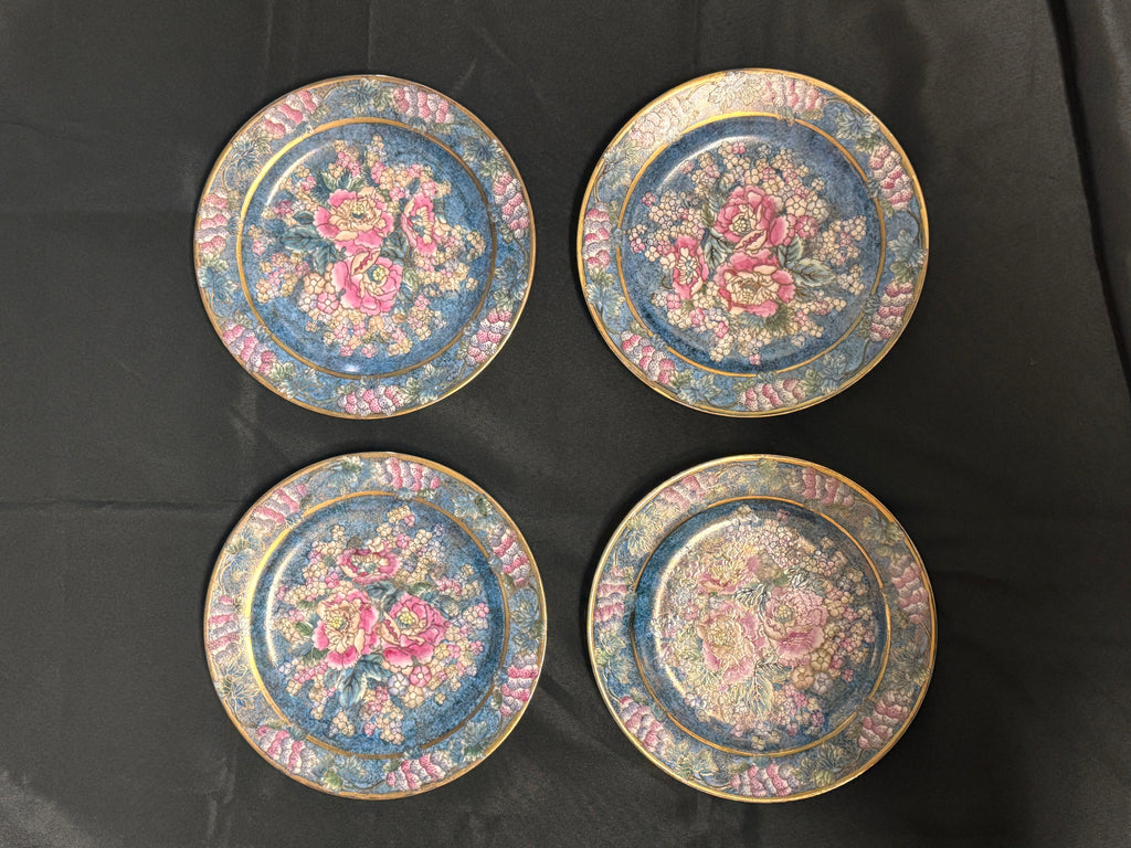 Vintage Chinese Cloisonné Decorative Wall Plate – Sold Individually, c. 1980s
