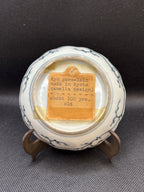 Antique Kyo Porcelain Small Decorative Plate - Camelia Design - Qing Dynasty