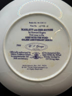 Vintage Gone with the Wind Commemorative Plates with COA - Limited Edition Golden Anniversary Series - by WS George Fine China