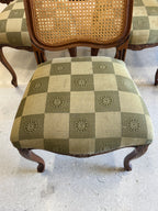Vintage Louis XV Style Cane Back Dining Chairs - Set of 10