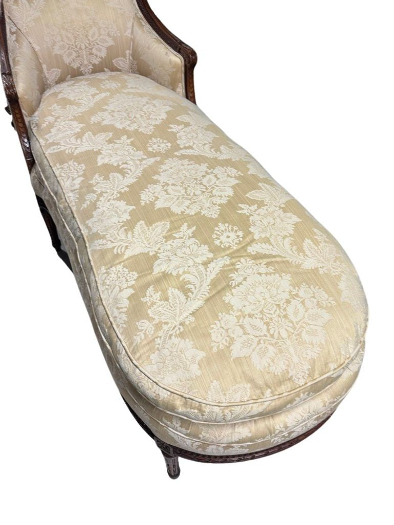 Antique 19th Century French Louis XV Style Settee Chaise Longue or Lounge