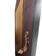 Vintage Black & Gold Regency or Empire Style Beveled Mirror