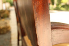 Antique Italian Carved Walnut Upholstered Bench, c. late 1800s