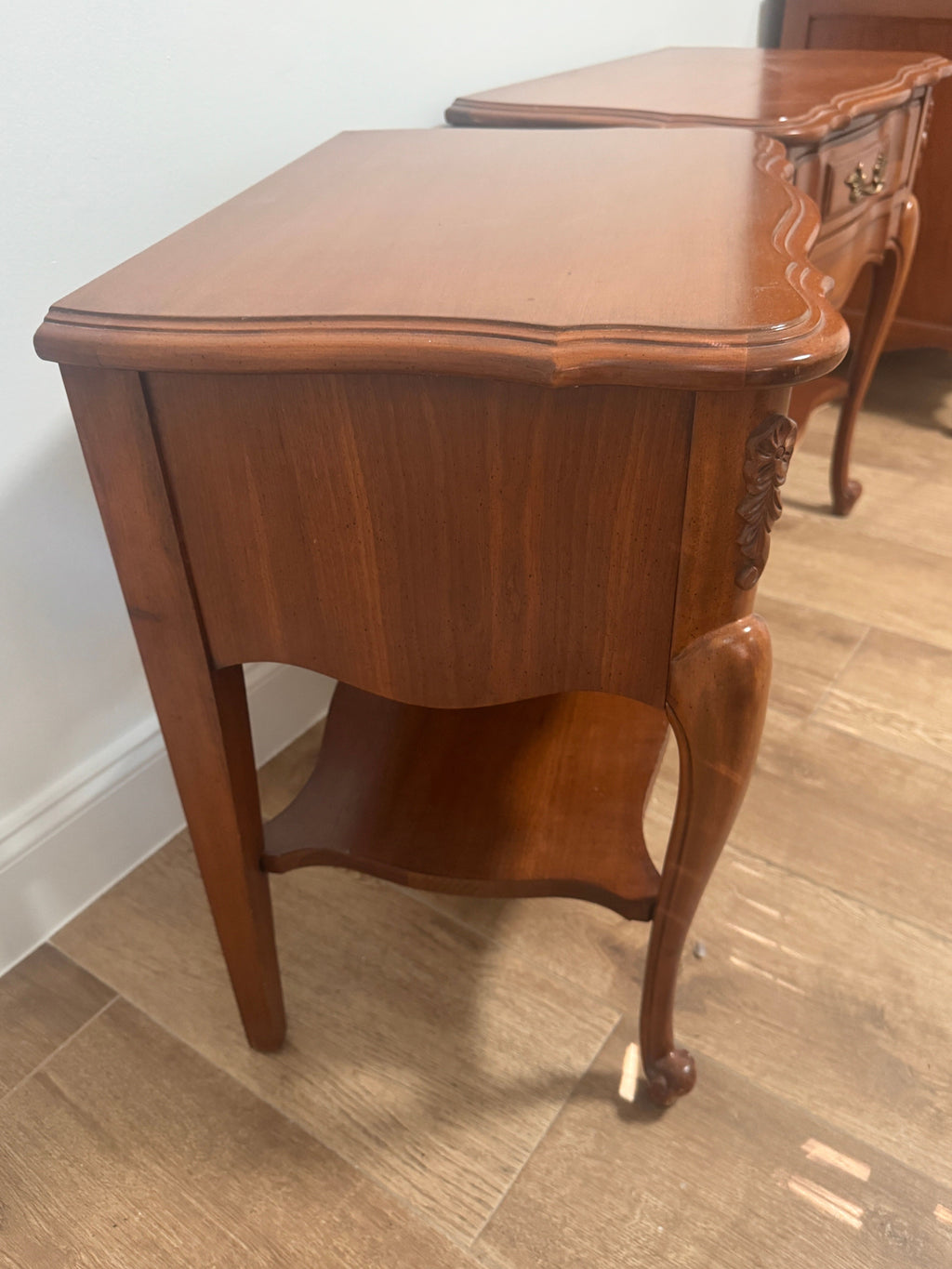 Broyhill French Provincial Nightstands, Pair, c. 1960s-1970s