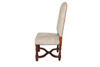 Vintage Provence Collection by Bussandri Louis XIV Style Fabric & Leather Dining Chairs, Set of 10, c. 2003