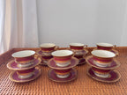Vintage Carlsbad Fine China, Gloria, Tea Set with Service for 12, Czechoslovakia, c. 1930s