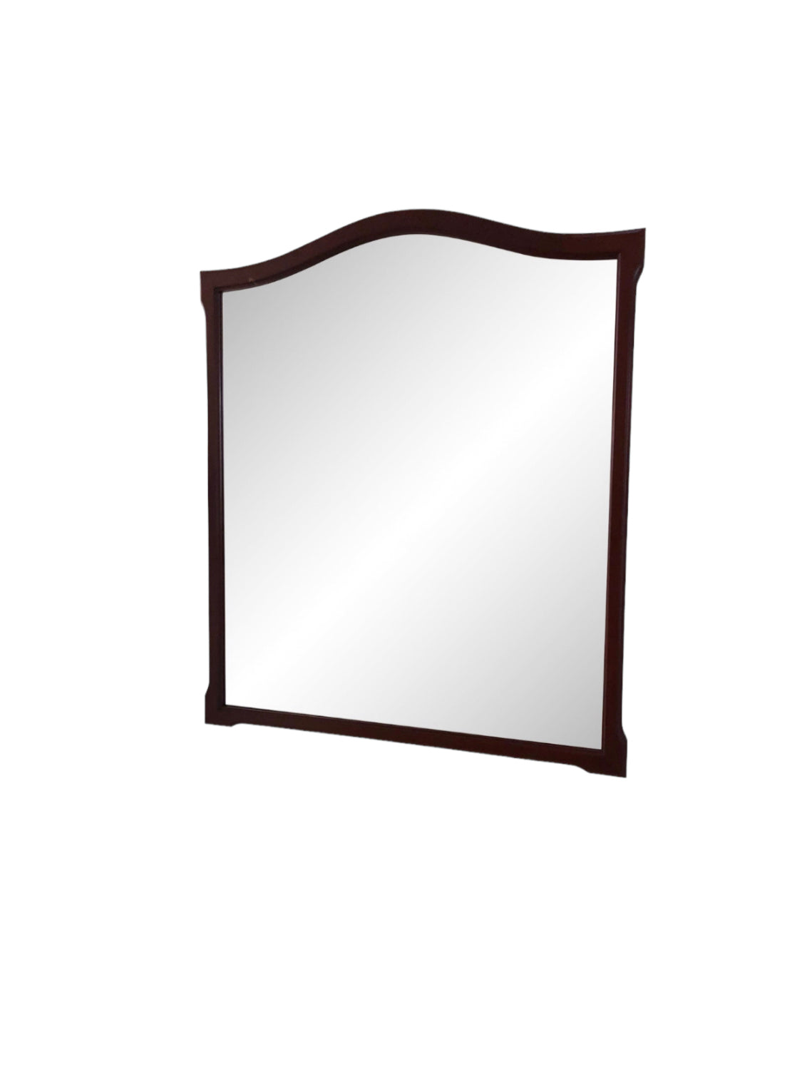 Portuguese Mahogany Framed Mirror - Hangs Vertically