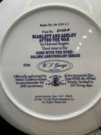 Vintage Gone with the Wind Commemorative Plates with COA - Limited Edition Golden Anniversary Series - by WS George Fine China