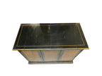 Drexel Et Cetera Collection Black Lacquer Chinoiserie Flip-Top Buffet Server, 1970s