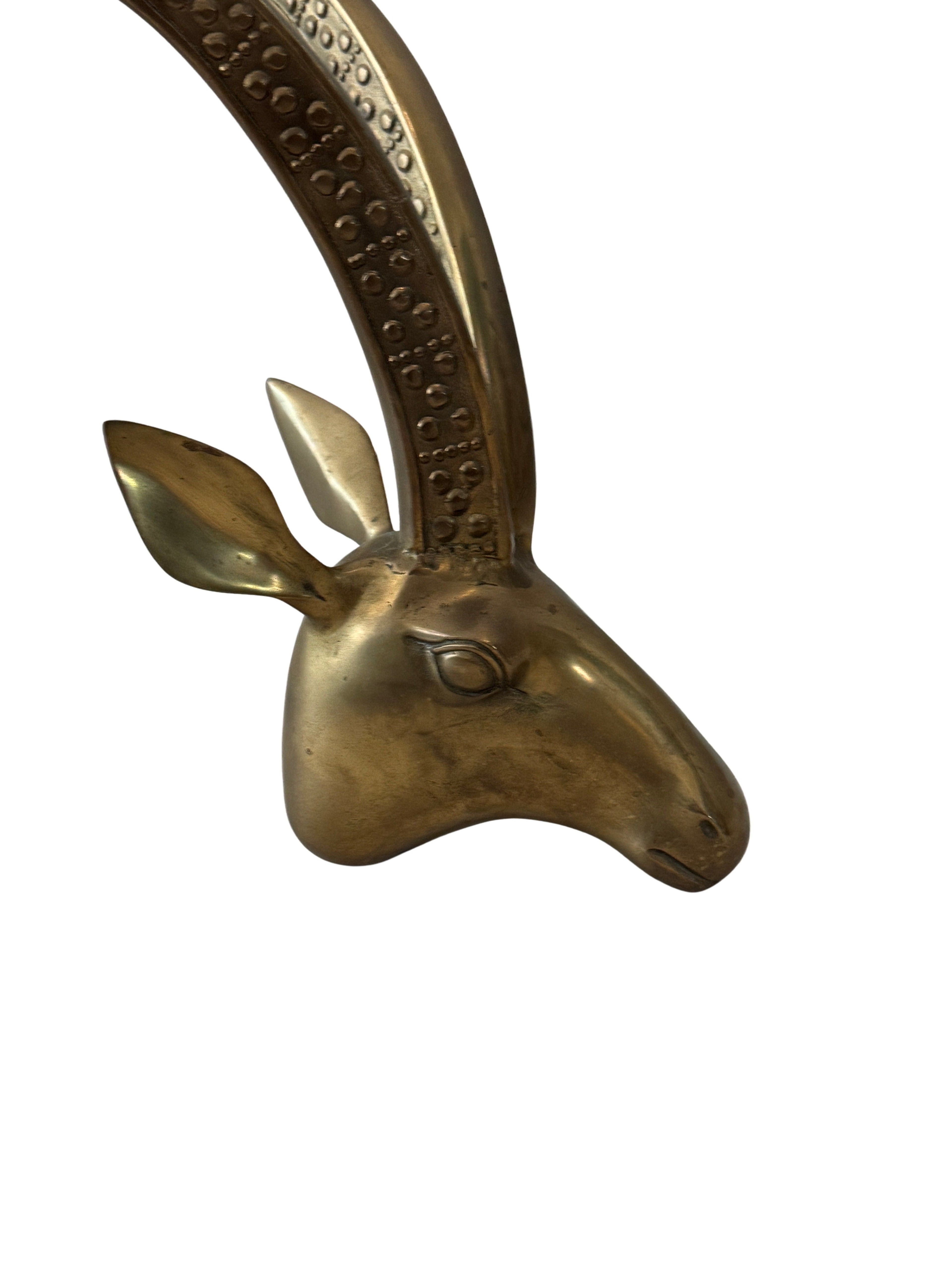 Vintage Brass Ibex or Rams Head Coffee Table Bases, c. 1960s