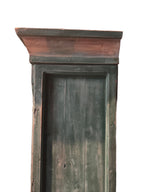 Custom-Made Italian Style Folk-Painted Farmhouse Armoire Cabinet, c. 1990s