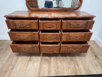 Broyhill French Provincial Dresser with Mirror, c. 1960s
