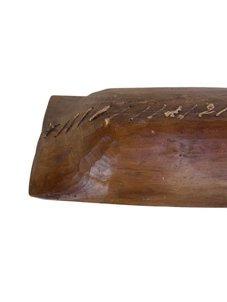 Antique Large Wooden Dough Bowl or Trencher Bowl, c. early 20th century