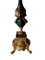 Antique Brevettato Six Candle Candelabra in the French Empire Style made of  Bronze and Marble, c. early 20th century - Sold as a Set