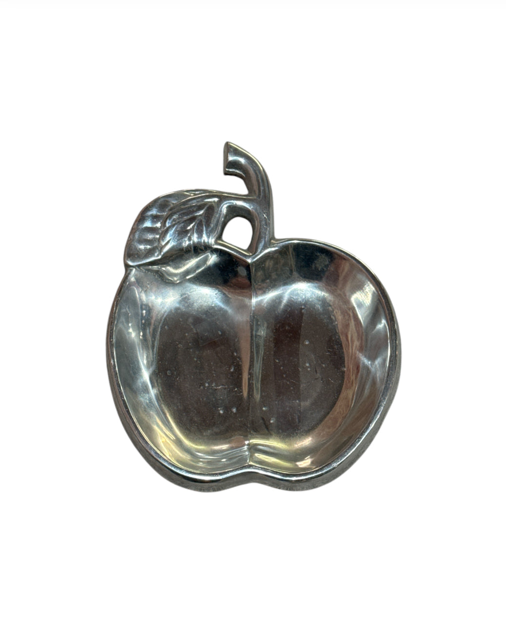 Vintage Pewter Apple Serving Tray