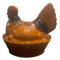 Vintage Ceramic Hens on Nest, c. 1960s