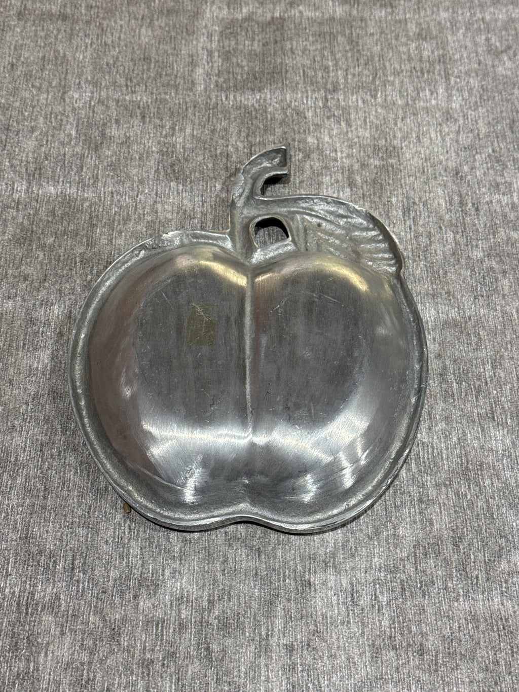 Vintage Pewter Apple Serving Tray