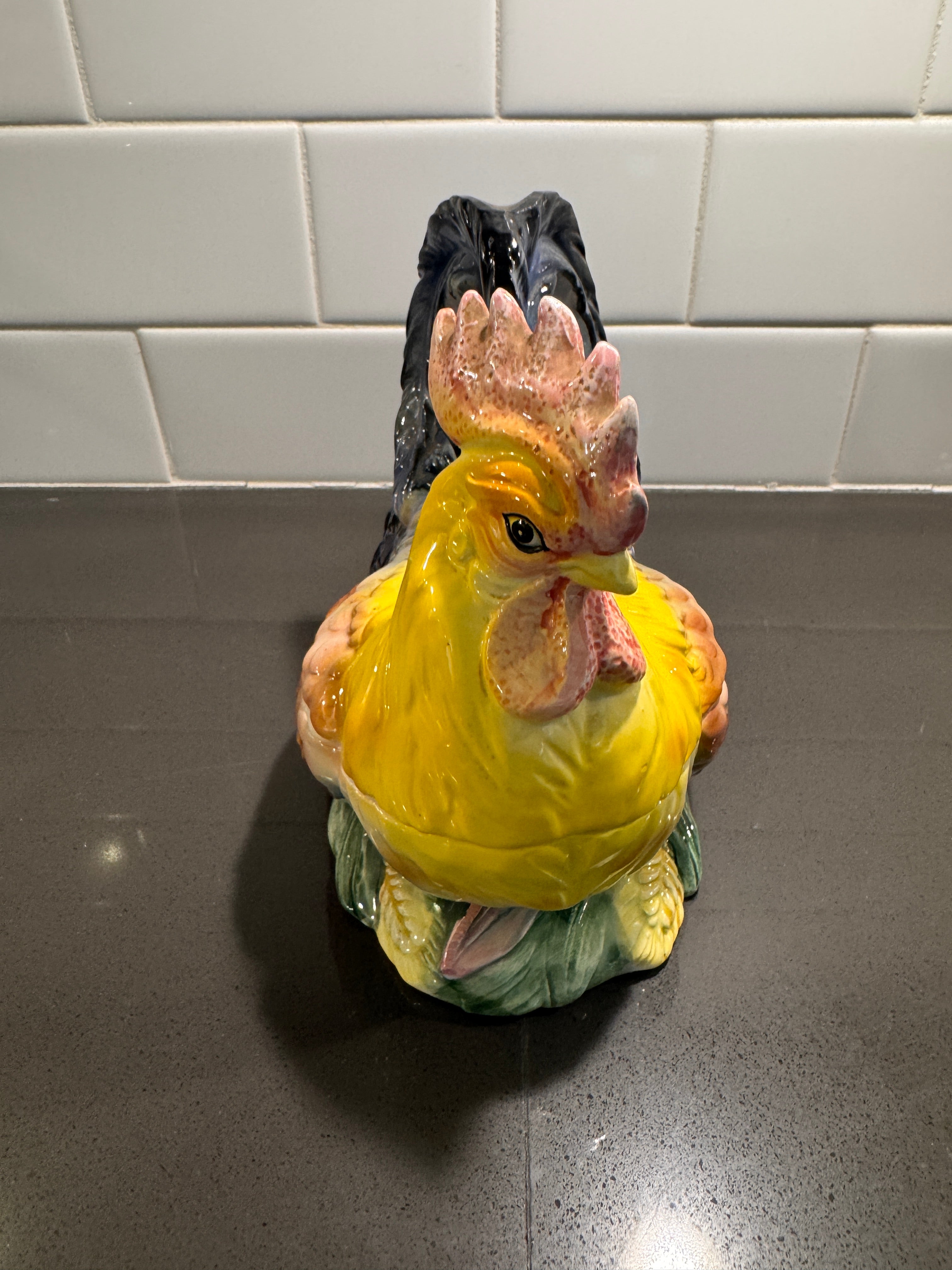 Vintage Ceramic Hens on Nest, c. 1960s