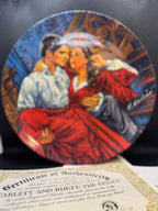 Vintage Gone with the Wind Commemorative Plates - Limited Edition by Edwin M. Knowles Fine China with Certificate of Authenticity (COA) - Sold Individually
