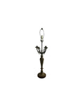 Louis XVI Style Antique Bronze Candelabra Table, Desk or Bedside Lamp
