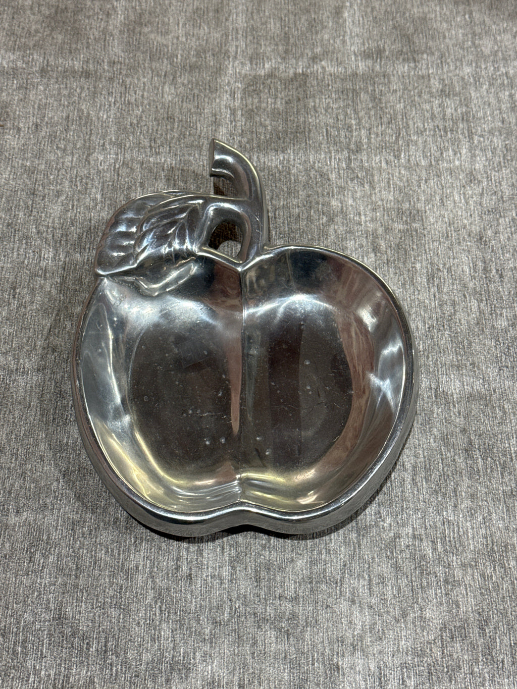 Vintage Pewter Apple Serving Tray