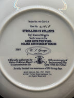 Vintage Gone with the Wind Commemorative Plates with COA - Limited Edition Golden Anniversary Series - by WS George Fine China