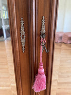 Vintage/Antique Tall Double Door Mirrored Armoire Wardrobe Cabinet
