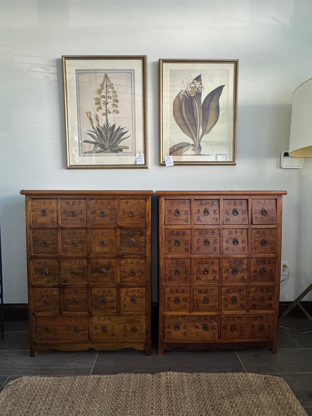 Antique 19th Century Chinese Herbal Apothecary/Medicine Cabinet