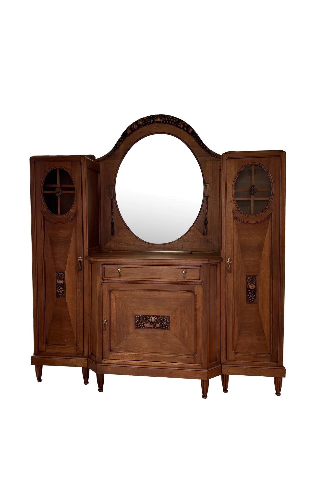 Deco Style Antique Mirrored Cabinet Buffet Sideboard