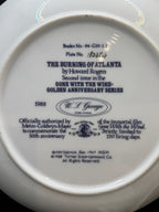 Vintage Gone with the Wind Commemorative Plates with COA - Limited Edition Golden Anniversary Series - by WS George Fine China