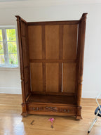 Vintage/Antique Tall Double Door Mirrored Armoire Wardrobe Cabinet