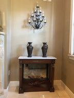 French Empire Style Marble Top Console Table
