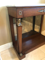 French Empire Style Marble Top Console Table