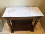 French Empire Style Marble Top Console Table