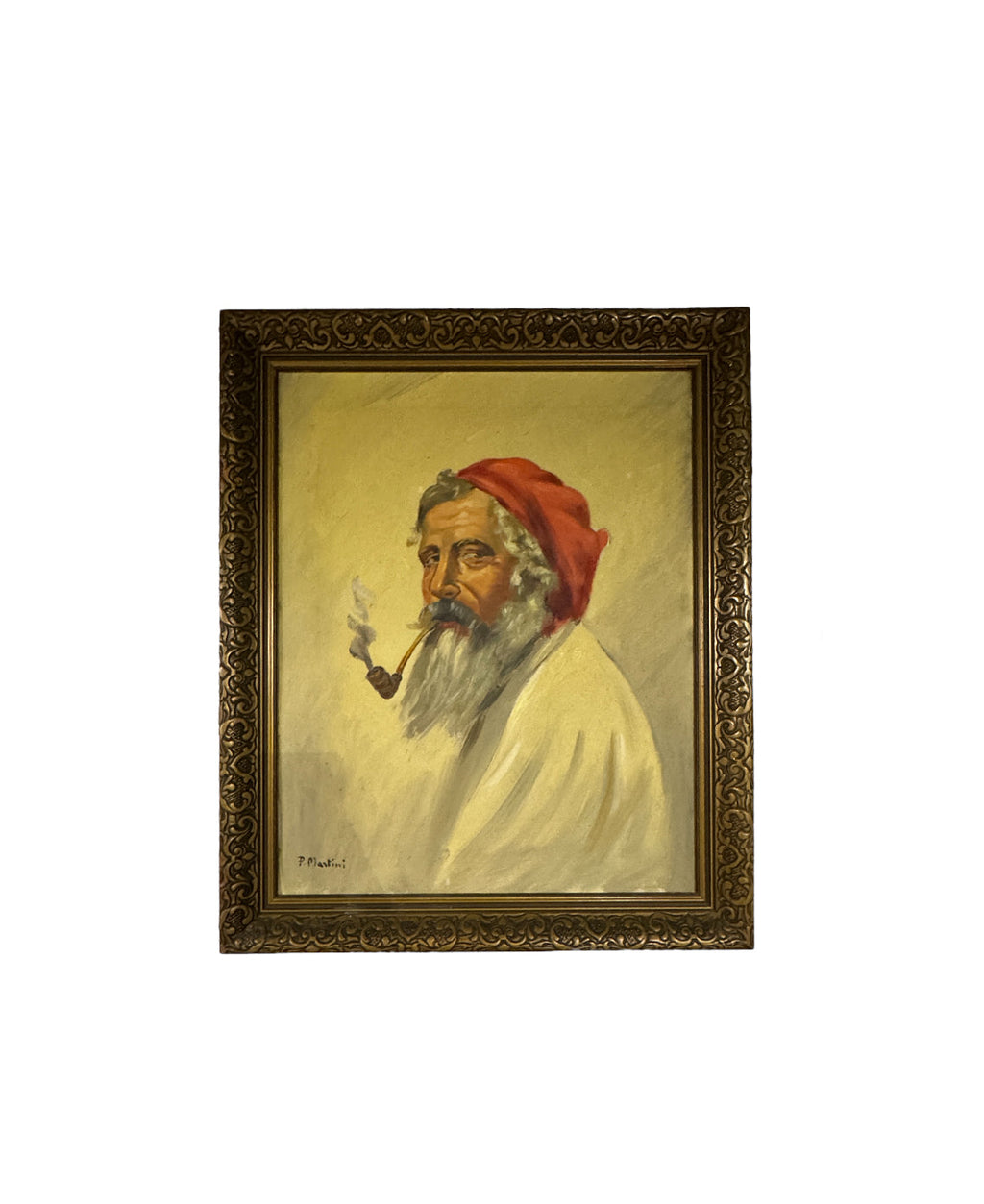 The Contented Man and Old Woman of Capri by P. Martini - Sold as a Set